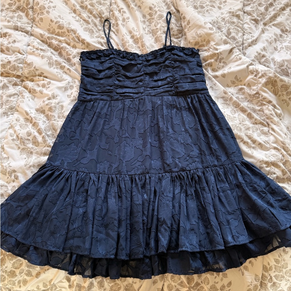 Elegant Navy Blue Dress